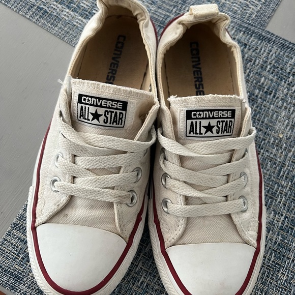 FIRM PRICE Converse white slip on sneakers size 7 - Picture 7 of 8